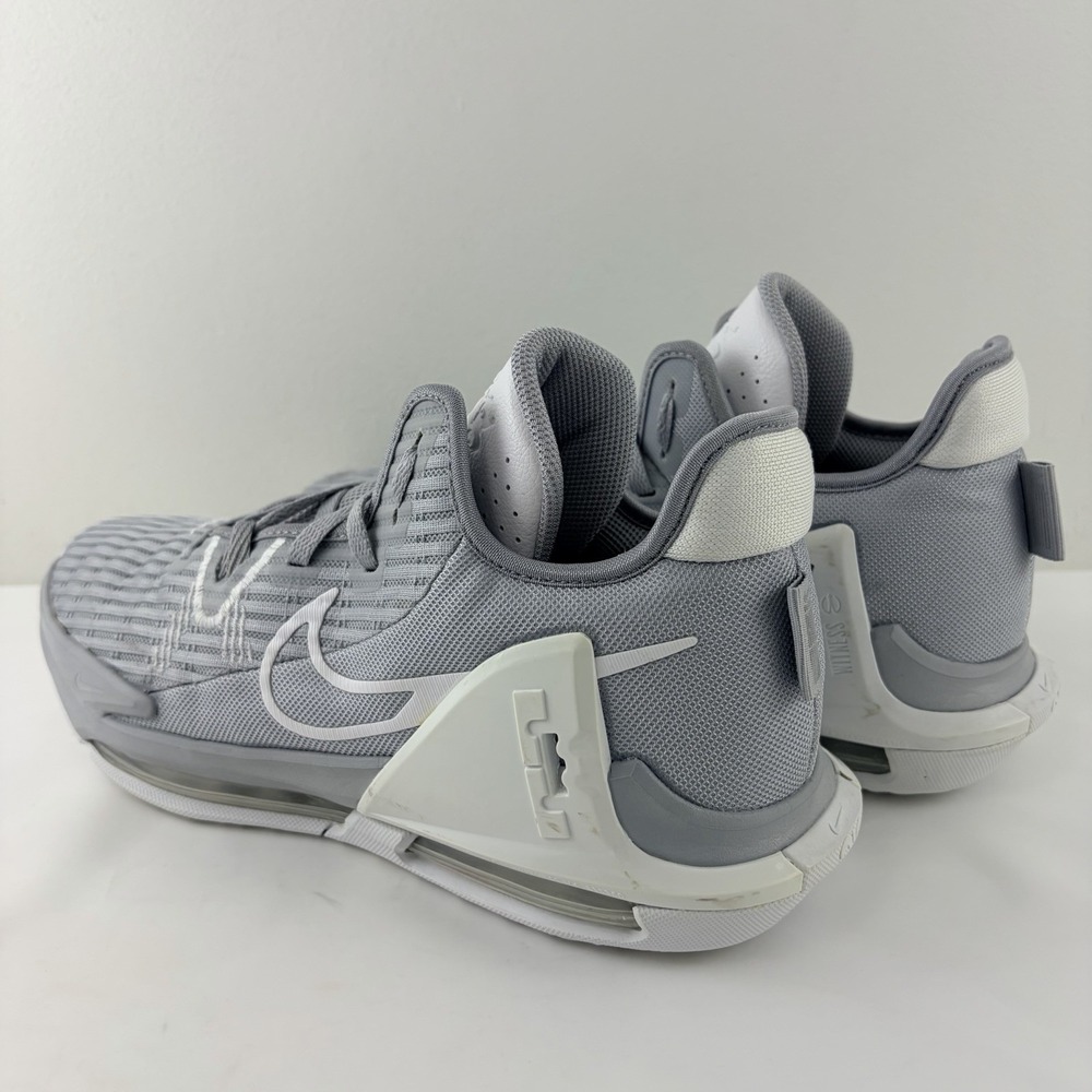 Nike LeBron Witness 6 TB Wolf Grey White Basketball Shoes Men's Size 12 - Picture 4 of 9